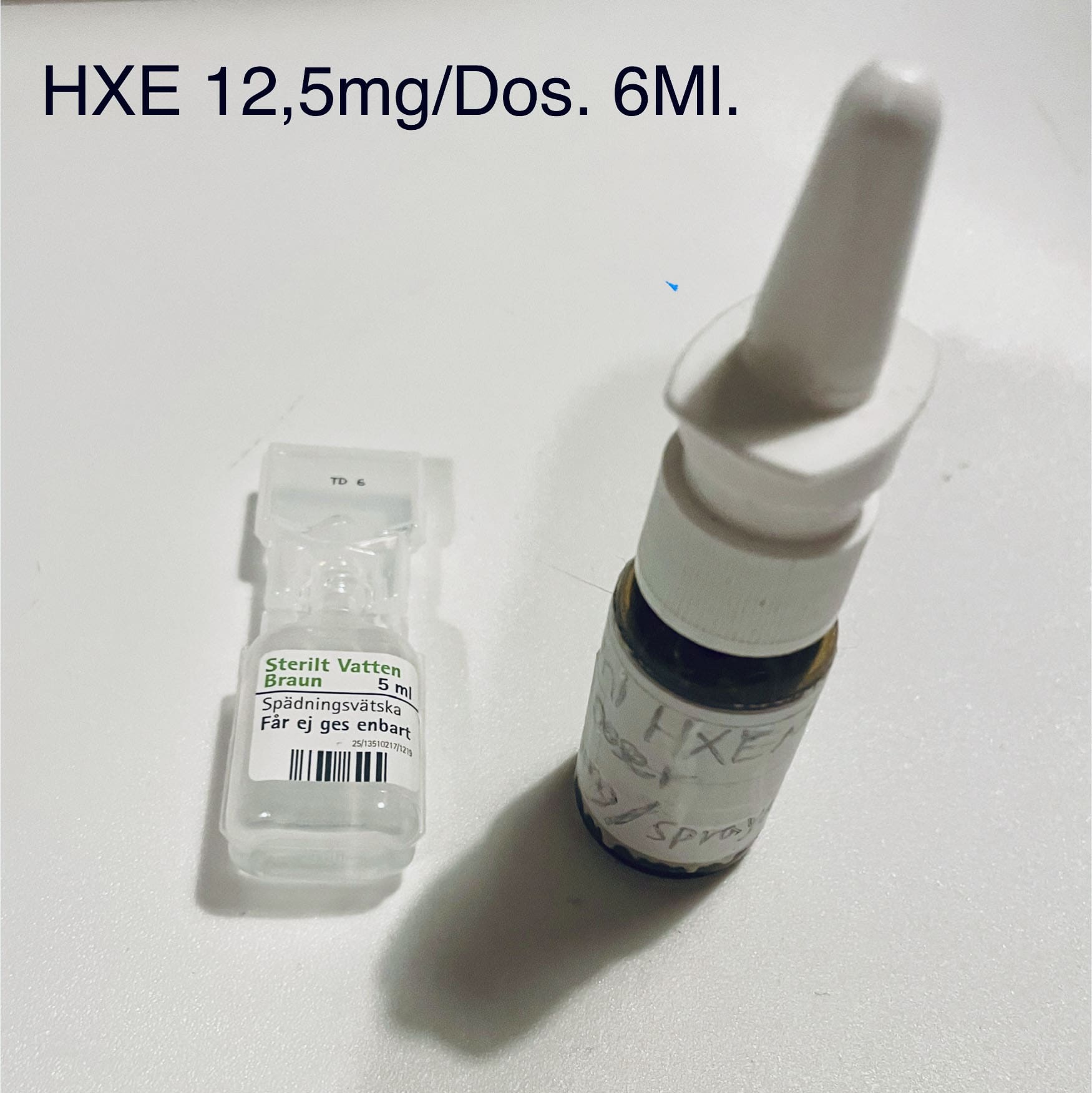 HXE - 81,25mg/ml - 6ml - Nässpraysprodukt 60 Doser.